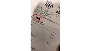 angry after receiving a receipt