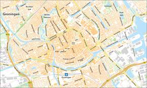 Digitale Plattegrond Van Het Centrum Van Groningen