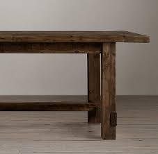 Salvaged Wood Farmhouse Rectangular Extension Table Restoration Hardware Dining Table Restoration Hardware Dining Room Farmhouse Table