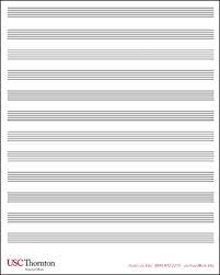 Music manuscript paper in several staff sizes. Thornton Staff Paper Usc Thornton School Of Music