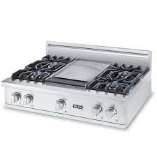Due to the mass production process, this item may have imperfections. Viking Professional 5 Series 36 Inch 4 Burner Natural Gas Rangetop With Griddle Stainless Steel Vrt5364gss Bbqguys