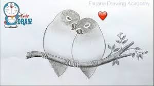 From here you can learn how to draw, shade. How To Draw Two Parrots In Love By Pencil Sketch Youtube