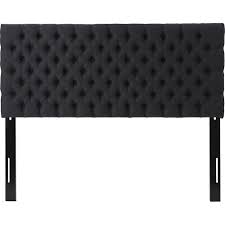 Create the perfect bedroom design with upholstered headboards from bed bath & beyond. Noble House Brooks 62 Full Size Queen Upholstered Headboard Dark Charcoal Black Steel 303580 Best Buy