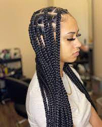 All your hair will be sectioned into squares and worked into individual plaits to get this look. Pin On Just For Ava Bria Hairstyles