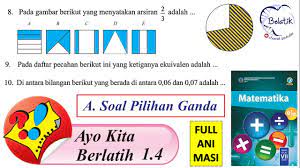 Bagi anda yang sedang mencari contoh soal pemrograman dasar pada kesempatan ini izinkan manglada tech membagikan soalnya. Ayo Kita Berlatih 1 4 A Pilihan Ganda Kelas 7 Smp Mts Membandingkan Bilangan Pecahan Buku Halaman 45 Youtube