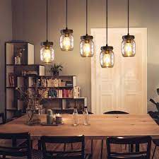 When it comes to home decor, ceilings often go overlooked and underappreciated. Wellmet Farmhouse Chandelier Glass Mason Jar Adjustable 5 Light Dining Room Lighting Fixtures Hanging Rustic Light Walmart Com Walmart Com