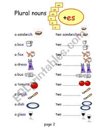 Plural Nouns S And Es Worksheet In 2020 Plurals Plural Nouns Plurals Worksheets