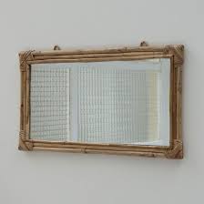 Miroir Rectangulaire En Rotin Naturel Cap Moka Decoclico Miroir Rectangulaire Miroir En Rotin Miroir