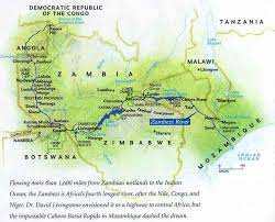 Map of the zambezi river basin. Map Of Zambezi Zambezi Zambezi River Africa Map