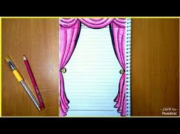 تزيين الدفاتر المدرسية من الداخل للبنات سهل خطوة بخطوة تسطير الكراسة بشكل ستارة جميلة تزيين colorful borders design floral border design page borders design