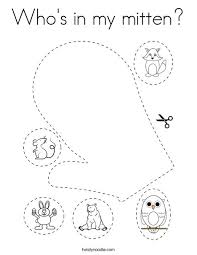 Stats on this coloring page. Who S In My Mitten Coloring Page Twisty Noodle