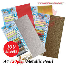 Sun master fancy paper s/b. 120gsm Metallic Pearl 1 Sided Metallic Pearl çç çº¸ Paper And Card Products çº¸ç±» Petaling