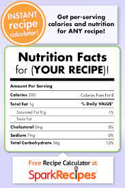 There are many apps such as noom in the app store or websites such as for example: Recipe Nutrition Calculator