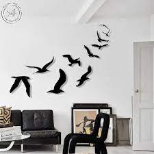 Metal Wall Art Flying Birds Hanging Home Decor Large Wall Art Etsy In 2021 Metal Wall Art Flying Birds Wall Art Metal Bird Wall Art
