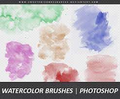 They're in their native sizes in the pack, to keep the file size down. Watercolor Brushes Photoshop By Sweetpoisonresources On Deviantart