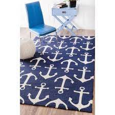 Check spelling or type a new query. Nuloom Nautical Anchors Navy 8 Ft X 10 Ft Indoor Outdoor Area Rug Hjair16b 8010 The Home Depot