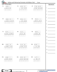 Free interactive exercises to practice online or download as pdf to print. Decimal Worksheets Free Distance Learning Worksheets And More Commoncoresheets