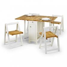 Folding chairs 4 less carries the best selection of foldable table and chair sets with a wide array of colors and designs to accommodate your space. Selina Dining Set In Natural And White With 4 Folding Chairs Furniture In Fashion