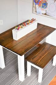 How To Make A Diy Farmhouse Kid S Table Our Handcrafted Life Diy Kids Table Kids Art Table Farmhouse Table Plans