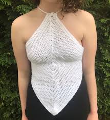 The spruce / mollie johanson this granny square pattern is a variation on the classic crochet granny squ. Simple Square Halter Top Pattern Free Crochet Pattern Carroway Crochet