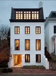 Black And White Painted Brick House Coffee In Cottage House Exterior Exterior Exterior Design