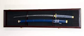 Sfdisplay Com Llc Single Sword Amp Scabbard Display Case Cabinet Wall Rack Custom Colors Lockable Cherry F Display Case Sword Display Cases Sword Display