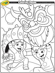 Chinese New Year Dragon Coloring Page Crayola Com