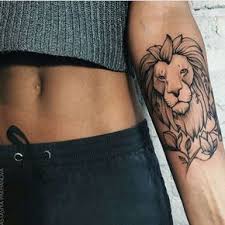 Lion Tattoo On Unidentified Inner Lower Arm Tattoos Trendy Tattoos Leo Tattoos