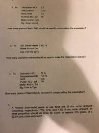 Since zinc oxide is used as a skin protectant, it rarely causes irritation on the skin, according to dr. 1 Rx Tetracaine Hci 0 1 Zinc Sulfate Boric Acid Chegg Com