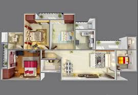 4 Bedroom House Interior Design In 2020 Bedroom House Plans 4 Bedroom House Plans Three Bedroom House