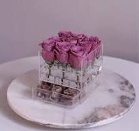Customized Acrylic Flower Rose Box With Drawer-YAGELI ...