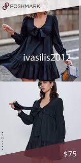 Zara Mini Dress Black Bow Front In 2020 Mini Black Dress Mini Dress Ladies Mini Dresses