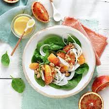 Ensalada De Espinacas Y Naranjas Receta Ensalada De Espinaca Espinacas Ensalada De Espinacas