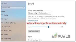 Fix Volume Automatically Goes Down Up Windows 10 Appuals Com