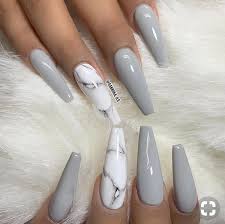 See more ideas about nails, cute nails, beautiful nails. Manicure Polish Grey And Acrylic Nail Image 6048142 On Favim Com