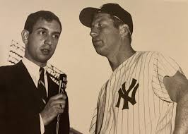 Marv albert, the longtime national voice of the nba at nbc and later tnt, will retire after calling the eastern conference finals. Stirrups Now On Twitter Marv Albert Interviewing Mickey Mantle In 1962