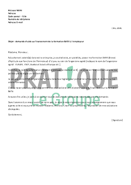 Pratique exemple lettre demande de subvention formation. Lettre De Demande De Financement Du Bafa A Son Employeur Pratique Fr