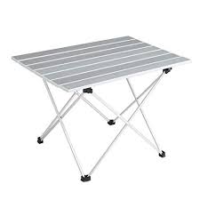 Aluminum Folding Camping Table Portable Compact Roll Up Camp Table 3 Size Lightweight Picnic Table With Carry Bag For Hiking Bbq Fishing And Travel M All Folding Camping Table Camping