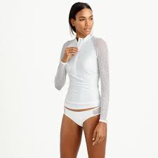 Mesh Rash Guard Women Solids Rash Guard Swimwear Activewear Fashion Women Swimsuits