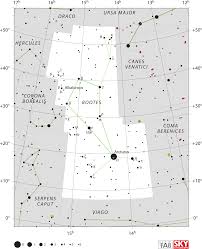 Hd Bootes Constellation Star Chart Transparent Png Image