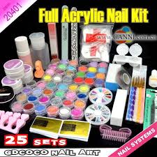 The kit even includes fun glitter. Acrylic Nail Home Kit