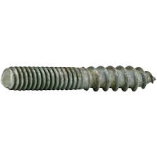 Hanger bolts have machine threads for use with a nut or in a tapped hole on one end. 1 2 13 X 6 Zinc Plated Steel Plain Center Hanger Bolt Fastenal