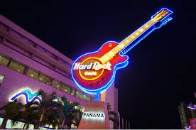 Hard Rock Cafe Panama Guitar Sign Hardrock Hard Rock Hard Rock Cafe Panama