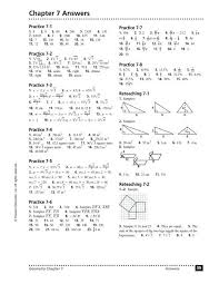 Prentice hall geometry • solve it/lesson quiz on transparencies copyright © by. Chapter 7 Answers