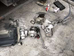 vnターボ交換修理 リビルトのターボを取付けします h18トヨタダイナのアイチsn15b サブエンジン付きのエンジンを修理します トラック123のお仕事 アイチ 修理 ターボ