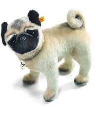 Amazon Com Steiff Lielou Pug Plush White Toys Games Pug Dog Puppy Pugs Dog Toys