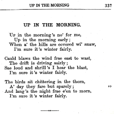 Robert Burns Up In The Morning Robert Burns Scottish Poems Winter Poetry