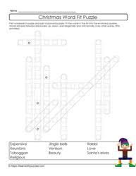 Fit words into a grid in this popular game, often seen in puzzle magazines. Wordfit Puzzles Learn With Puzzles