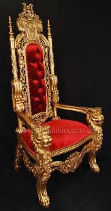 Carved Mahogany King Lion Gothic Throne Chair Gold Red Free Shipping Antikvarnye Stulya Antikvarnaya Mebel Dizajn Mebeli