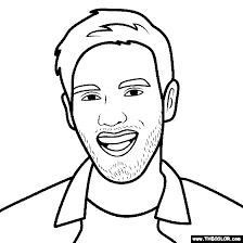 Dogs love to chew on bones, run and fetch balls, and find more time to play! Pewdiepie Coloring Page